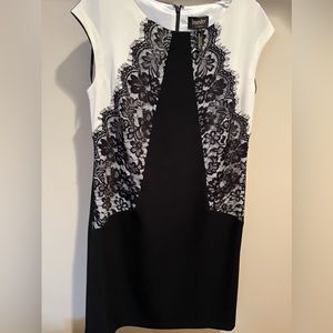 Laundry black and white lace dress. NWT